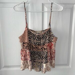 Altar'd State Out to Brunch Patchwork Camisole Tank Top Women’s size M